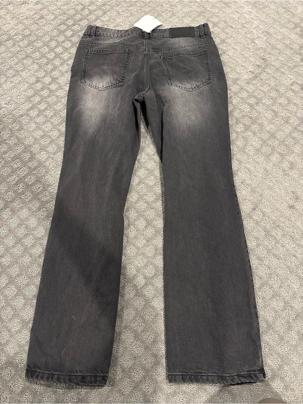 Boohoo Women's Black Washed Wide-Leg Jeans